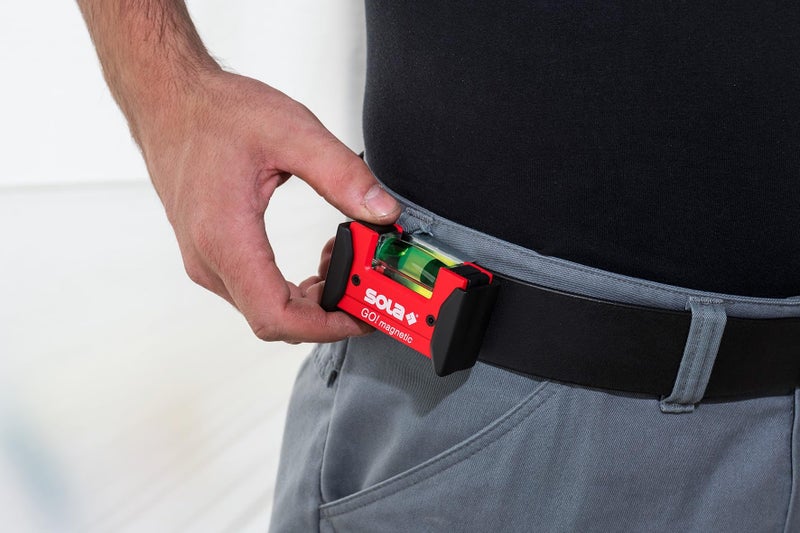 SOLA LSGOM GO! Magnetic Portable Level with Clip and 1 60% Magnified Vial, 3-Inch - Image 4